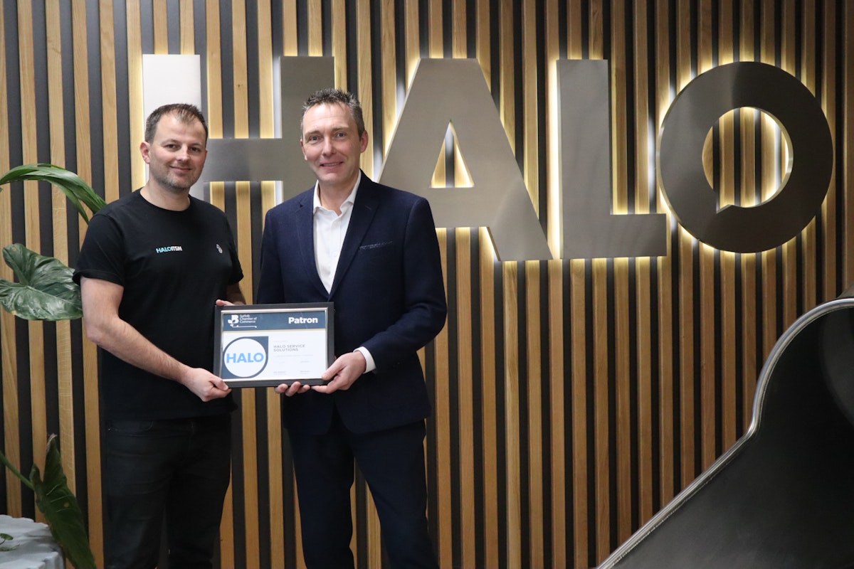 HALO's Paul Hamilton and Suffolk Chamber of Commerce CEO John Dugmore